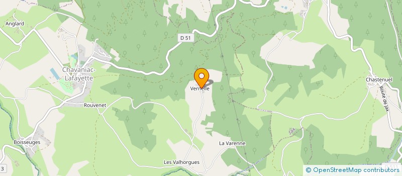 localisation de l'entreprise GAEC DU BUIS  CHAVANIAC-LAFAYETTE