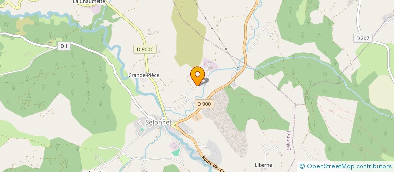 localisation de l'entreprise GAEC DU BUISSONET à SELONNET