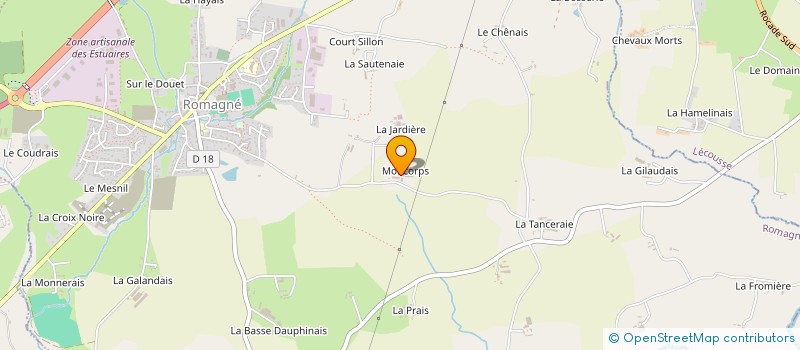 localisation de l'entreprise GAEC DU CAMELIA à ROMAGNE