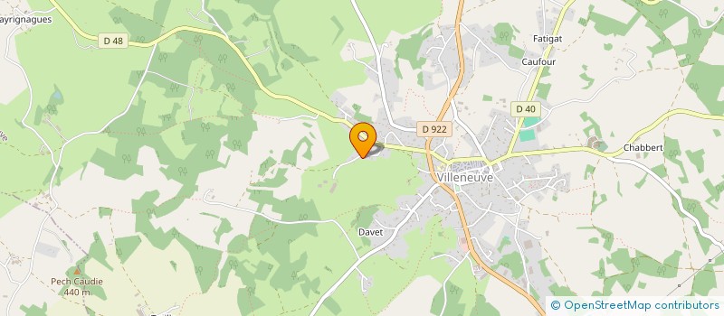 localisation de l'entreprise GAEC DU CAMP CLAUX  VILLENEUVE