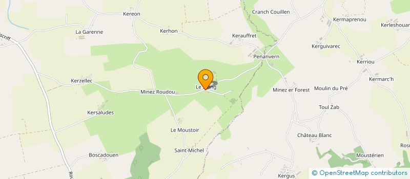 localisation de l'entreprise GAEC DU CAMP ROMAIN  ROUDOUALLEC