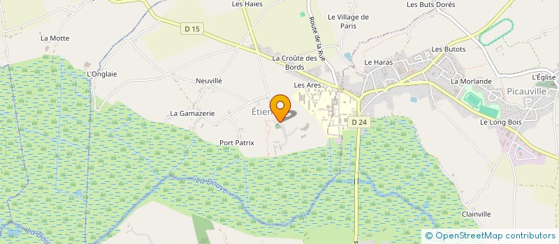 localisation de l'entreprise GAEC DU CANADA à ETIENVILLE