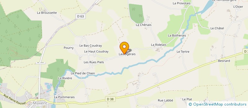 localisation de l'entreprise GAEC DU CANUT à MAXENT