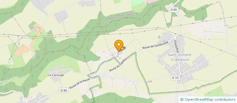 localisation de l'entreprise GAEC DU CASTILLON à SAINT-VINCENT-CRAMESNIL