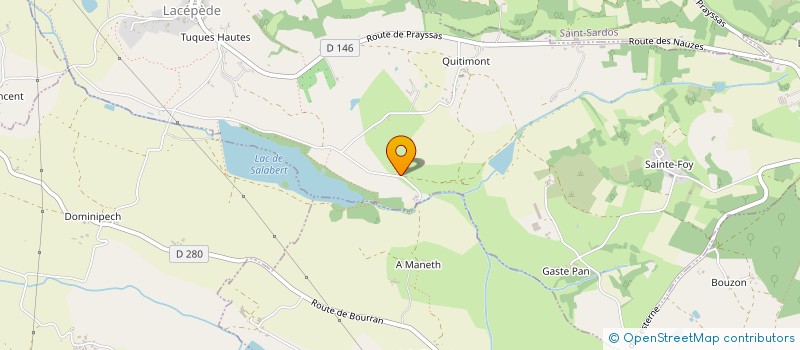 localisation de l'entreprise GAEC DU CAYRE BLANC  LACEPEDE