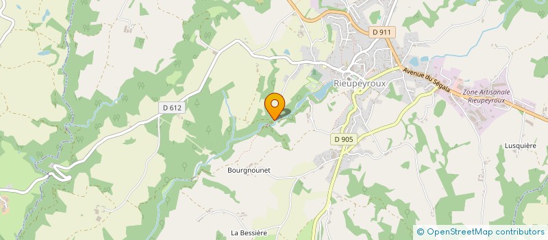 localisation de l'entreprise GAEC DU CEDENOL  LE BAS SEGALA