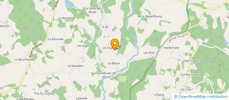 localisation de l'entreprise GAEC DU CHALARD  MEILHARDS