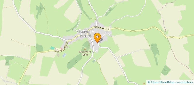 localisation de l'entreprise GAEC DU CHALET  CHAUMONT-PORCIEN