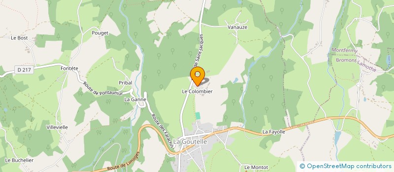 localisation de l'entreprise GAEC DU CHALET à LA GOUTELLE
