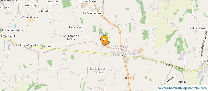 localisation de l'entreprise GAEC DU CHAMP COEURET à REFFUVEILLE