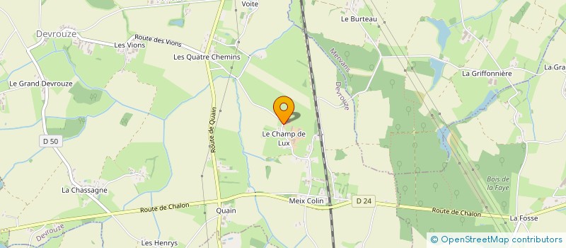 localisation de l'entreprise GAEC DU CHAMP DE LUX à DEVROUZE