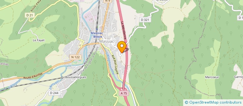 localisation de l'entreprise GAEC DU CHAMP DE MINE à MASSIAC