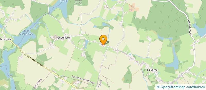 localisation de l'entreprise GAEC DU CHAMP DES CERISIERS  MOUTHIER-EN-BRESSE