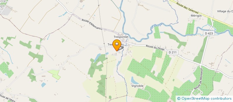 localisation de l'entreprise GAEC DU CHAMP DES TRES PONTETS  LEVIGNAC-DE-GUYENNE