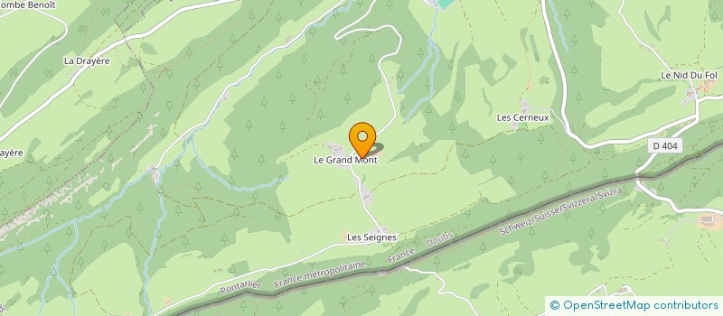 localisation de l'entreprise GAEC DU CHAMP DEVANT à LES GRAS