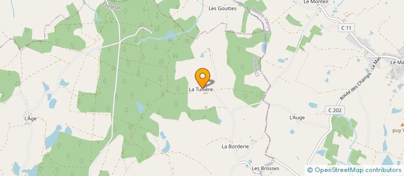 localisation de l'entreprise GAEC DU CHAMP DU BREUIL à CHIRAC