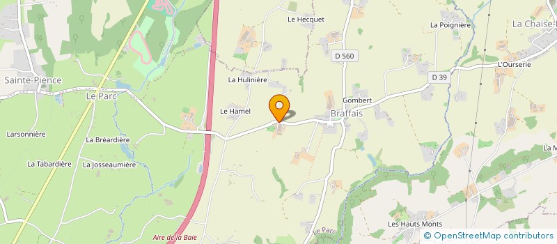 localisation de l'entreprise GAEC DU CHAMP DU PONT  LE PARC