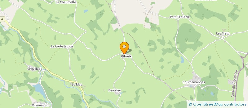 localisation de l'entreprise GAEC DU CHAMP GRAND à DONTREIX