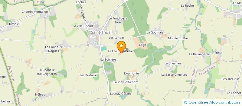 localisation de l'entreprise GAEC DU CHAMPSENESTRE à SAINT-THUAL