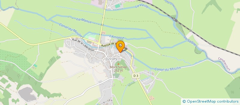 localisation de l'entreprise GAEC DU CHAPON  JUSSEY