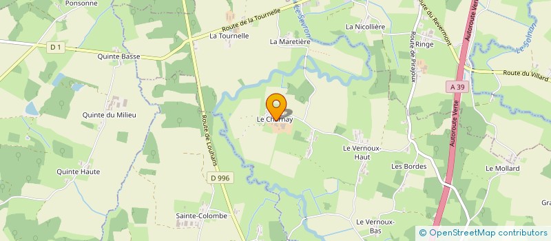 localisation de l'entreprise GAEC DU CHARNAY à PIRAJOUX