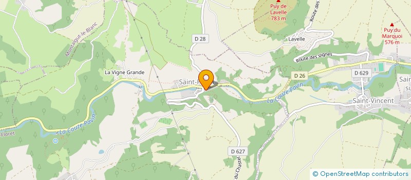 localisation de l'entreprise GAEC DU CHASTEL  SAINT-FLORET