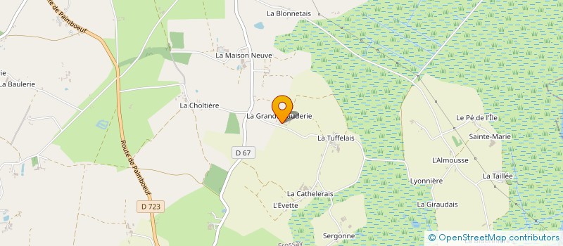 localisation de l'entreprise GAEC DU CHAT PERCHE à FROSSAY