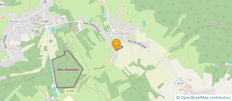 localisation de l'entreprise GAEC DU CHATEAU BLANC à LA GRANDVILLE