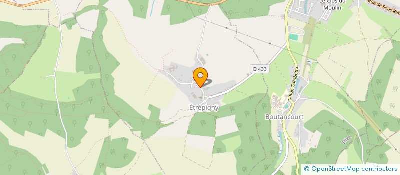 localisation de l'entreprise GAEC DU CHATEAU D ETREPIGNY  ETREPIGNY