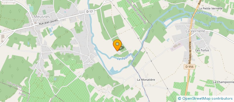 localisation de l'entreprise GAEC DU CHATEAU DE QUINCAY  MEUSNES