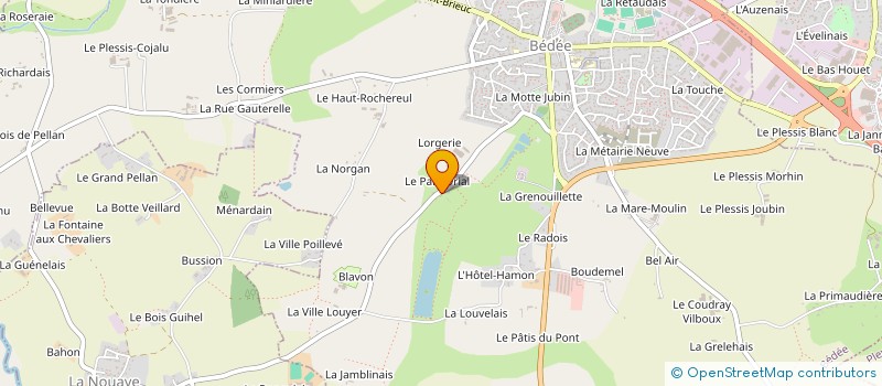 localisation de l'entreprise GAEC DU CHATEAU DES DOUVES à BEDEE
