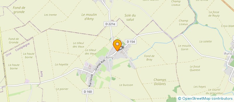 localisation de l'entreprise GAEC DU CHATELET à CUY