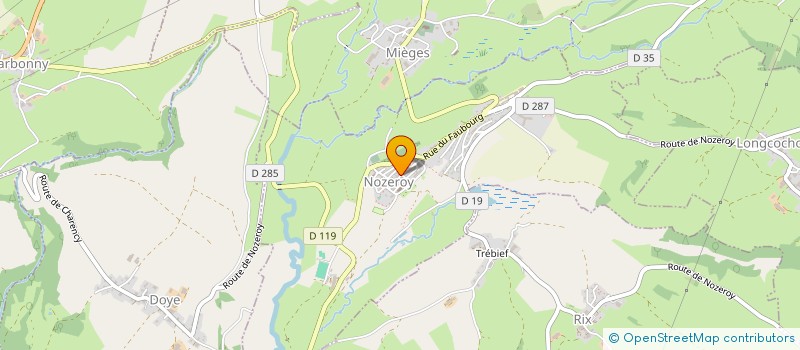 localisation de l'entreprise GAEC DU CHATELET à BIEF-DU-FOURG