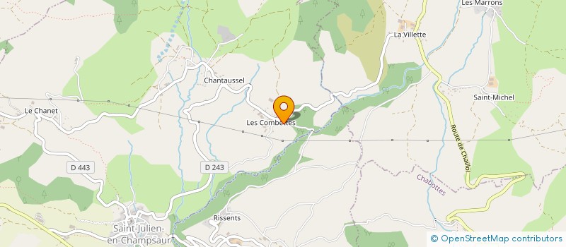 localisation de l'entreprise GAEC DU CHAUTARD à SAINT-JULIEN-EN-CHAMPSAUR