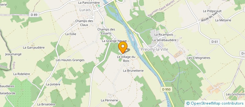 localisation de l'entreprise GAEC DU CHEMIN CREUX à LURAIS