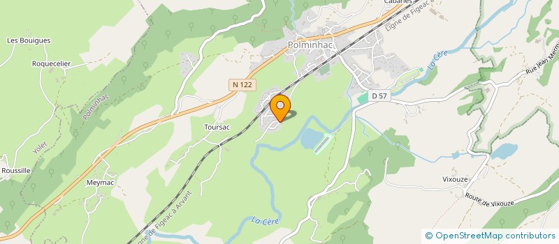 localisation de l'entreprise GAEC DU CHEMIN DES BOIS à POLMINHAC