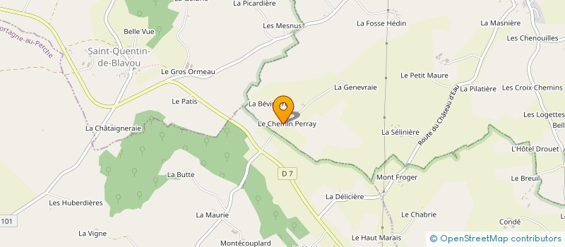 localisation de l'entreprise GAEC DU CHEMIN PERRAY à COULIMER