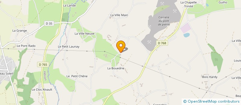 localisation de l'entreprise GAEC DU CHENE BLANC à BREHAND