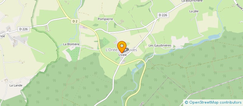 localisation de l'entreprise GAEC DU CHENE CREUX à L'OREE-D'ECOUVES