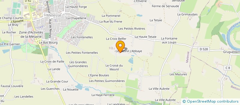 localisation de l'entreprise GAEC DU CHENE HAREL  MELESSE