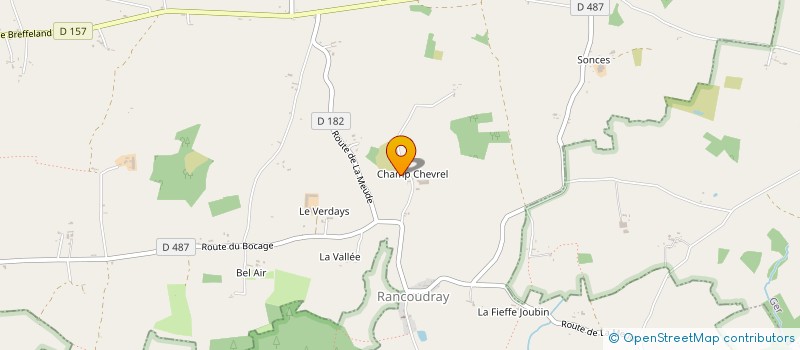 localisation de l'entreprise GAEC DU CHENE NORMAND à SAINT-CLEMENT-RANCOUDRAY