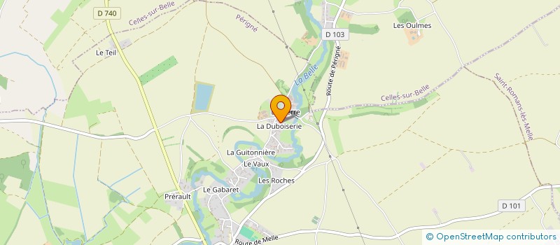 localisation de l'entreprise GAEC DU CHENE VERT à PERIGNE