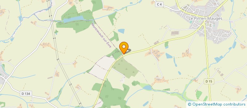 localisation de l'entreprise GAEC DU CHESNEAU à MONTREVAULT-SUR-EVRE
