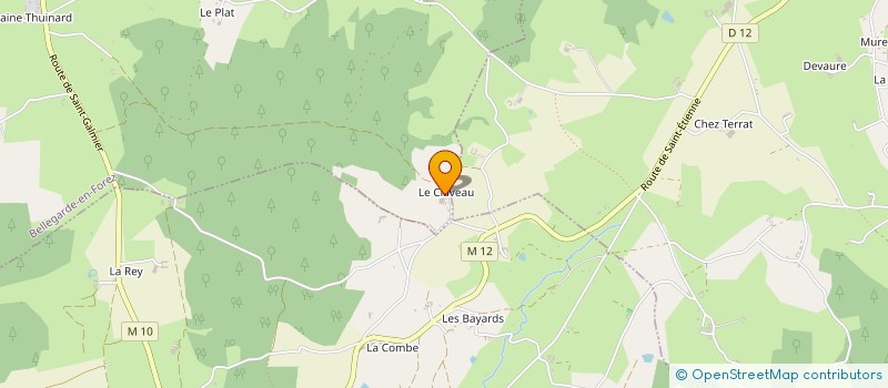 localisation de l'entreprise GAEC DU CLAVEAU à BELLEGARDE-EN-FOREZ