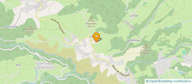 localisation de l'entreprise GAEC DU CLOS  ESSERTINES-EN-CHATELNEUF