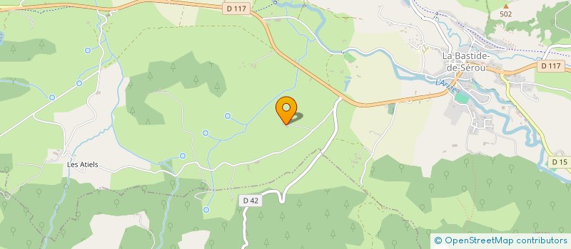 localisation de l'entreprise GAEC DU CLOS DES CHENES à LA BASTIDE-DE-SEROU