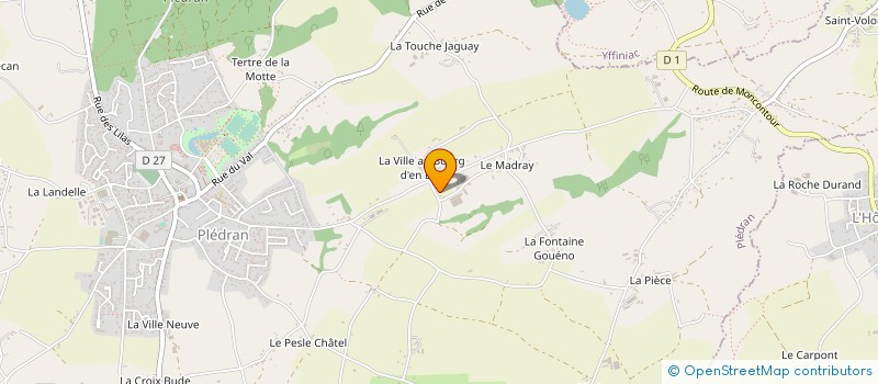 localisation de l'entreprise GAEC DU CLOS SEC à PLEDRAN