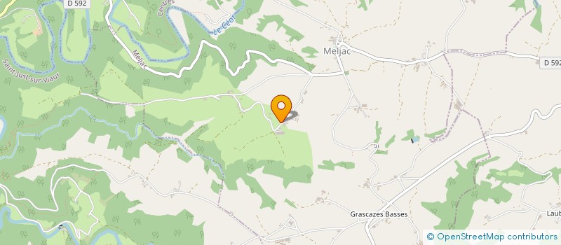 localisation de l'entreprise GAEC DU CLOT  MELJAC