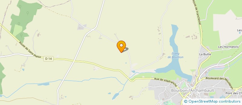 localisation de l'entreprise GAEC DU CLOU  BOURBON L'ARCHAMBAULT