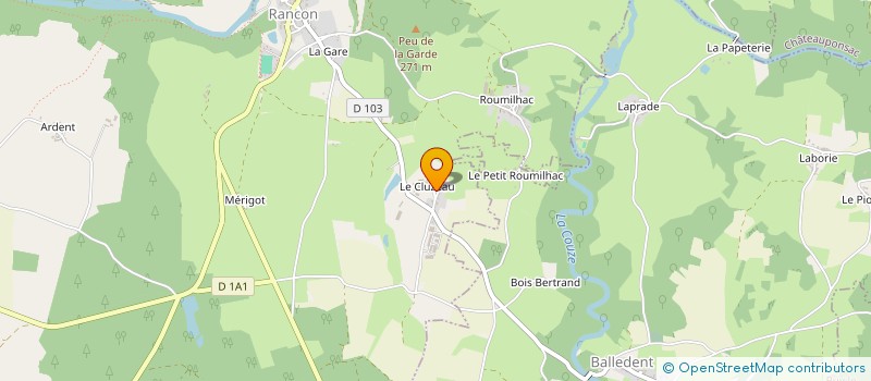 localisation de l'entreprise GAEC DU CLUZEAU à RANCON